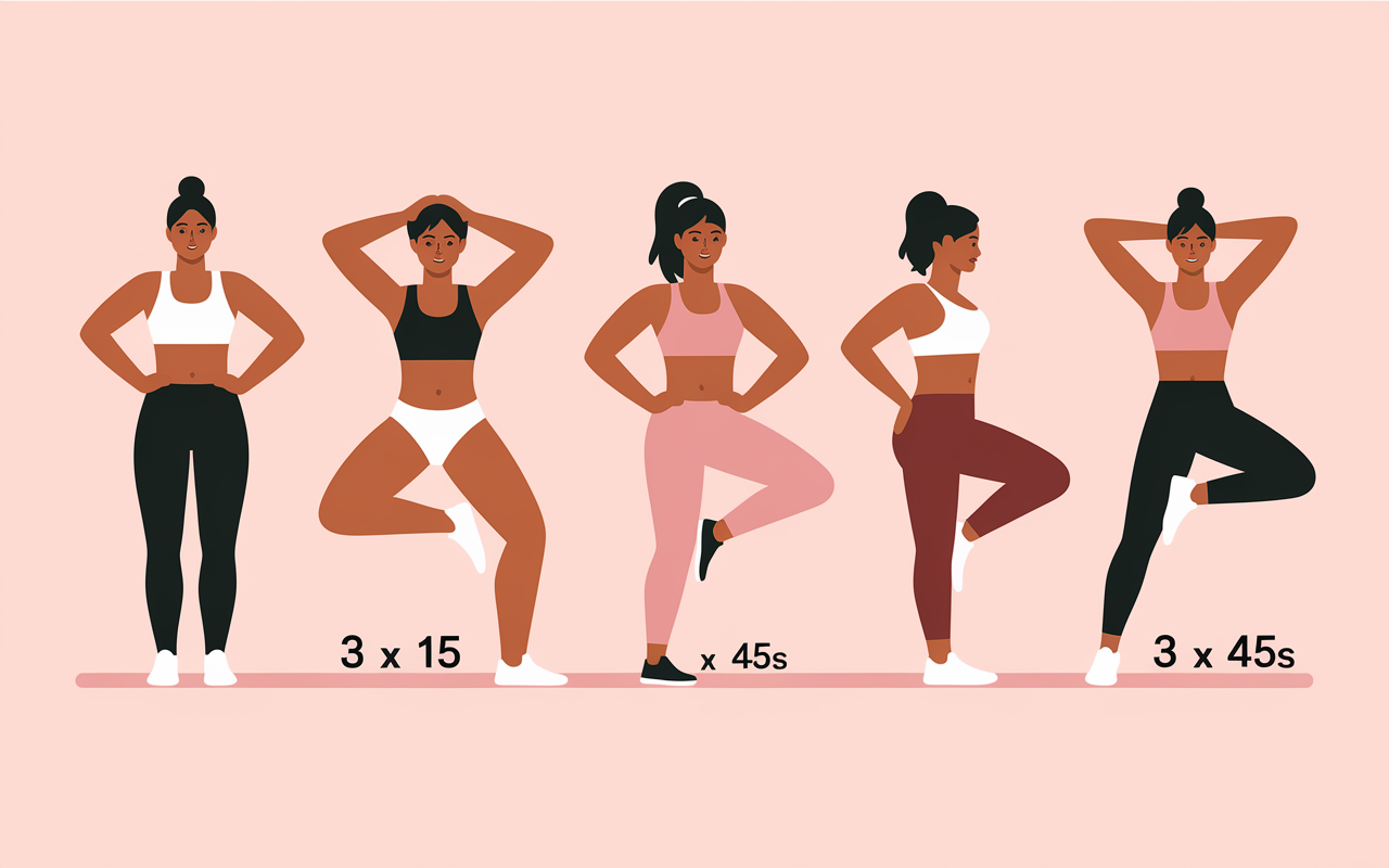 Exercices abdos femme routine efficace images