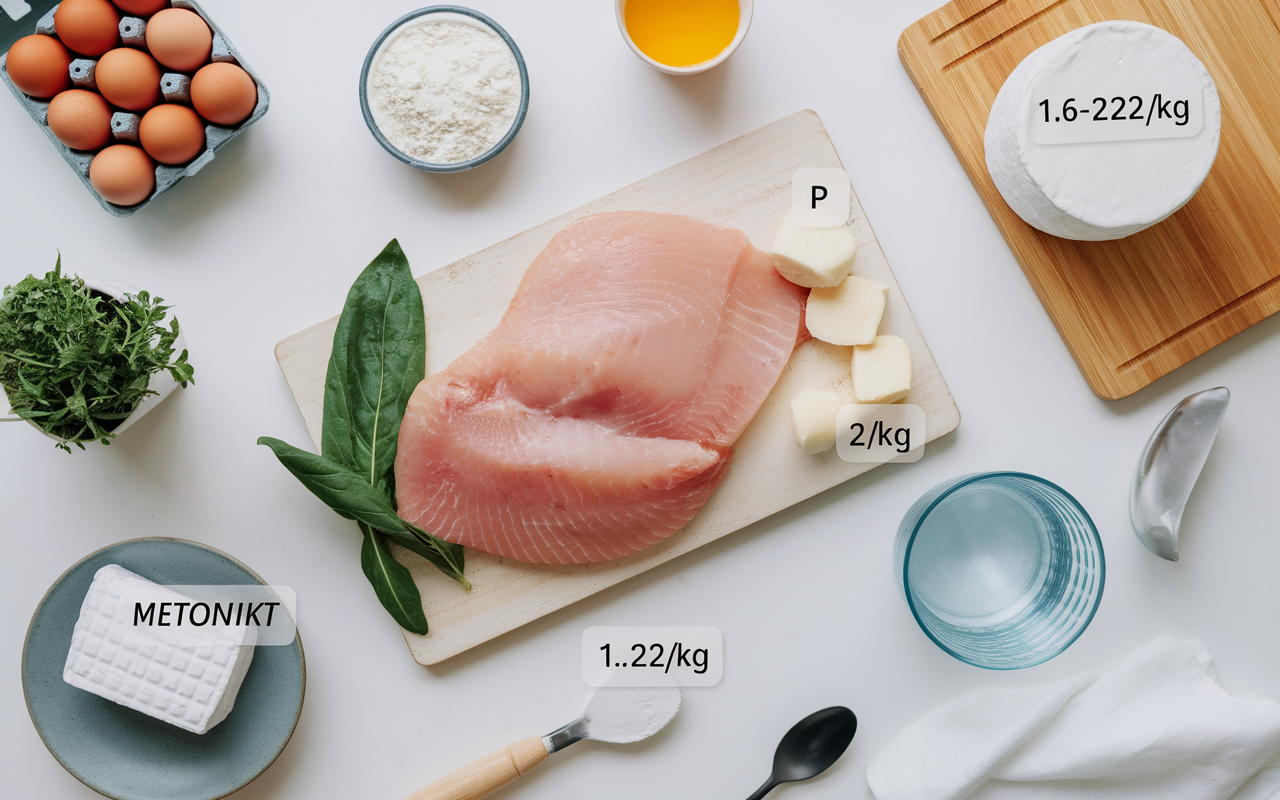 Sources de protéines pour prise de masse après 40 ans, aliments sur table