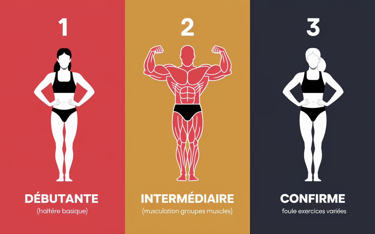 programme musculation 3 jours niveaux debutant intermediaire confirme