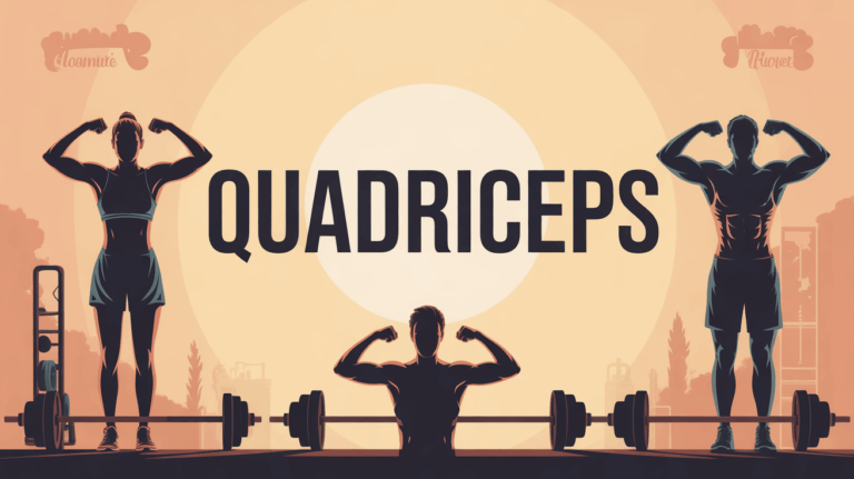 Illustration étirement quadriceps debout sport