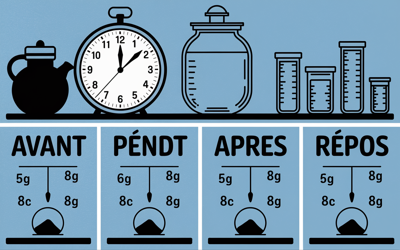 Tableau mural avec horaires et doses BCAA