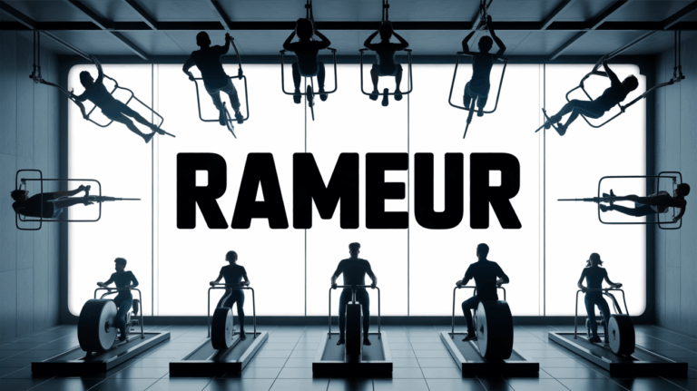 vue rameur moderne entrainement