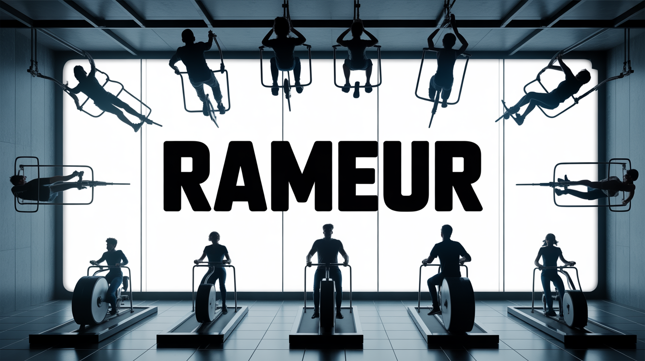 vue rameur moderne entrainement