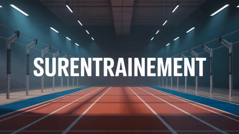Salle de sport musculation surentrainement silhouettes fatiguees