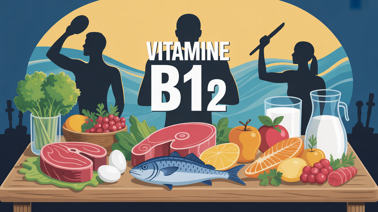 table aliments riches vitamine B12 sportifs