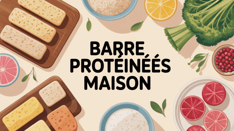 barres proteinees maison et ingrédients sportifs vue dessus