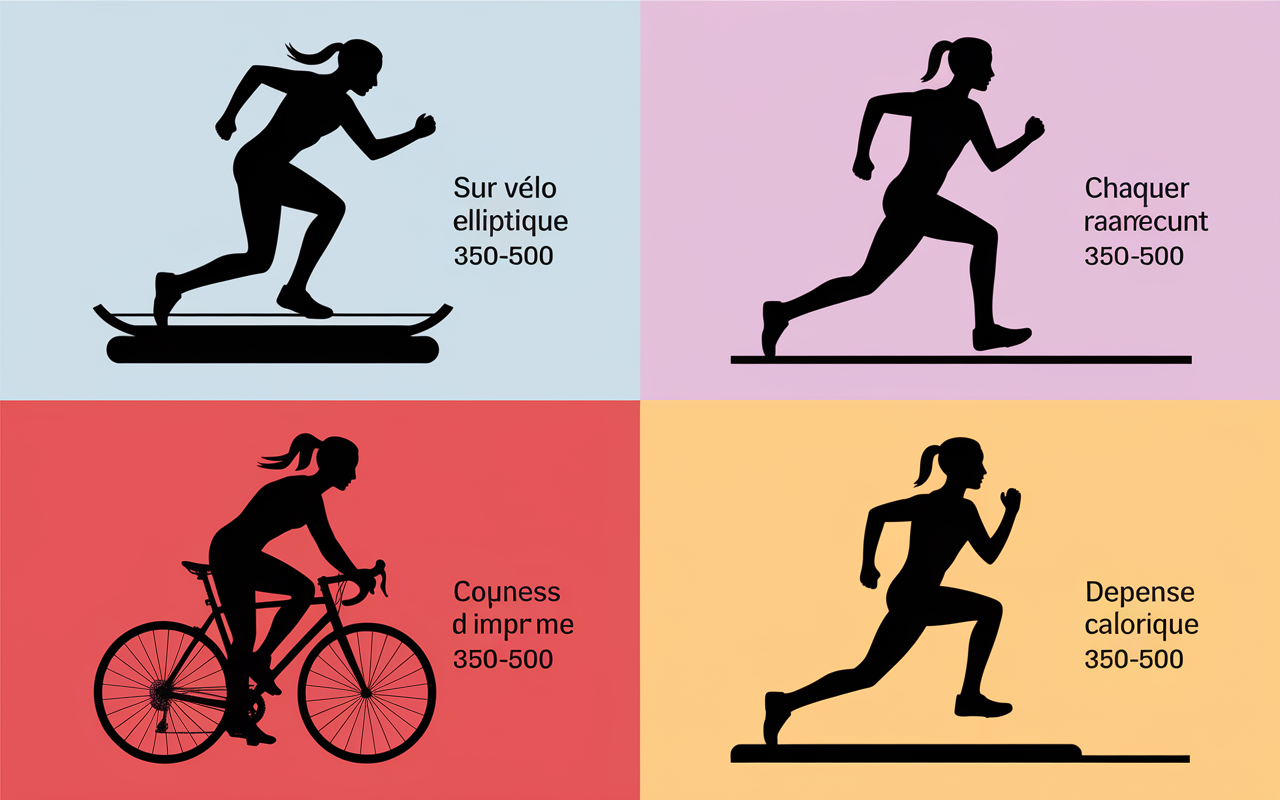 Comparatif impact et calories velo elliptique tapis rameur velo appartement