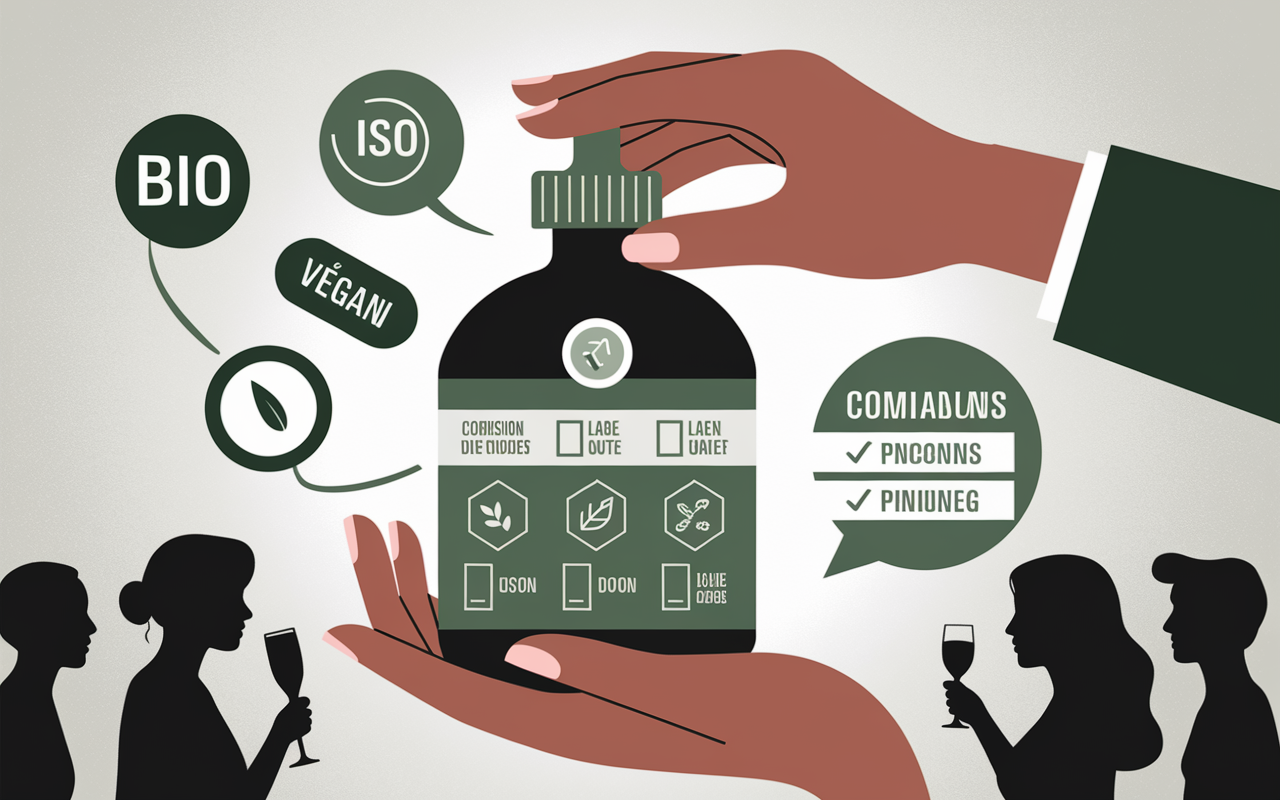 complement alimentaire choix flacon labels bio vegan iso