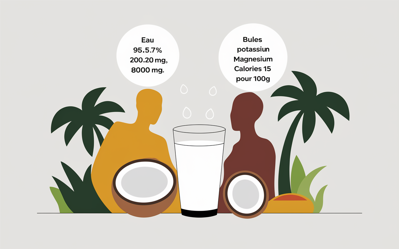 valeurs nutritionnelles eau de coco musculation
