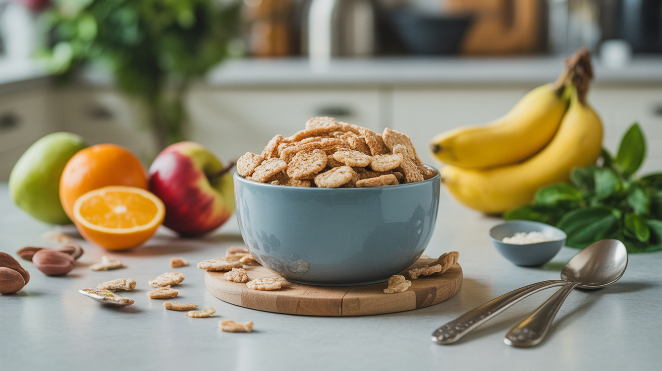bol de flocons avoine weight watchers entouré de fruits et noix