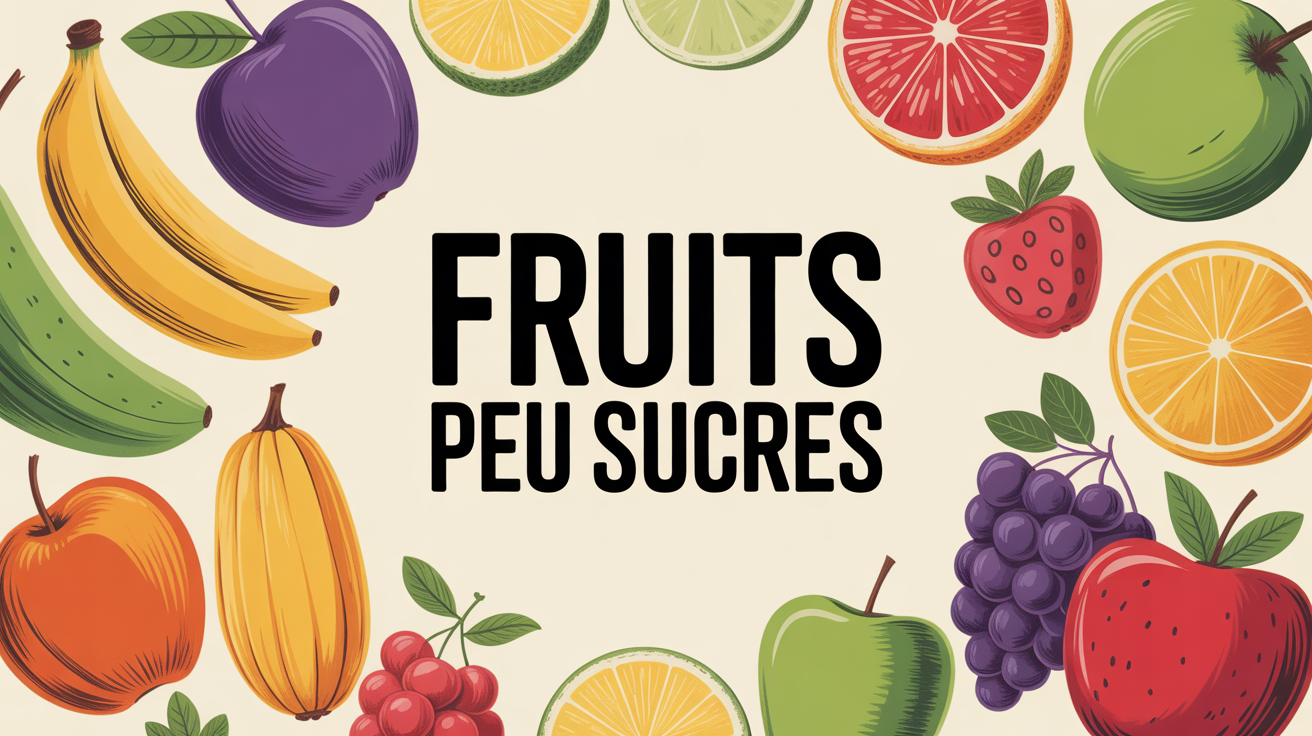 cercles de fruits peu sucres fond clair