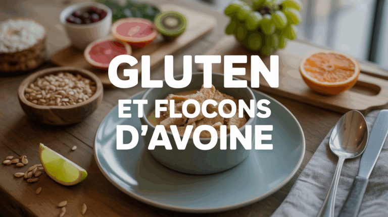bol de flocons d avoine gluten petit dejeuner sain