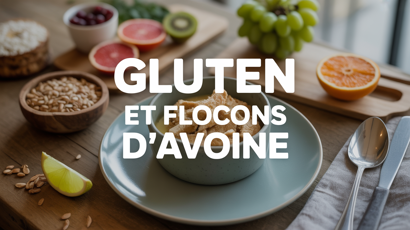 bol de flocons d avoine gluten petit dejeuner sain