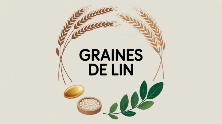 graines de lin brunes dorees cuillere et bienfaits