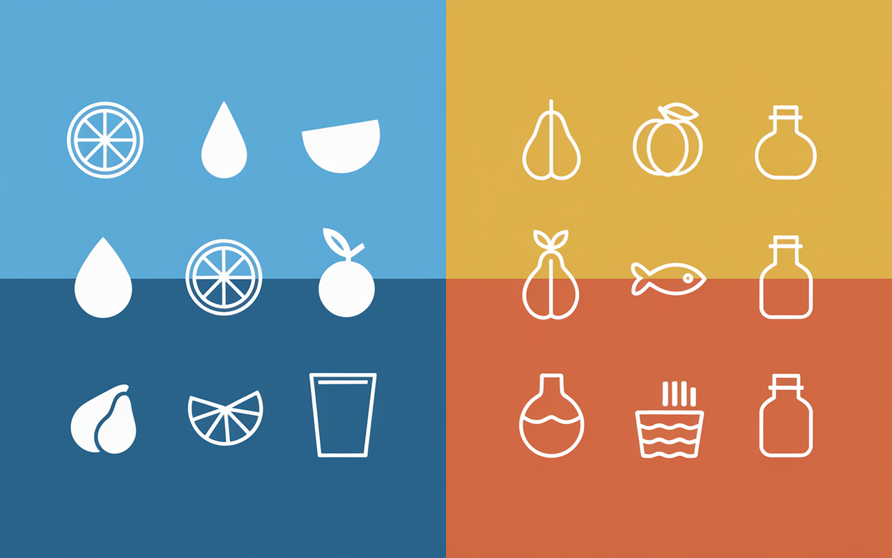différence vitamines hydrosolubles liposolubles illustration