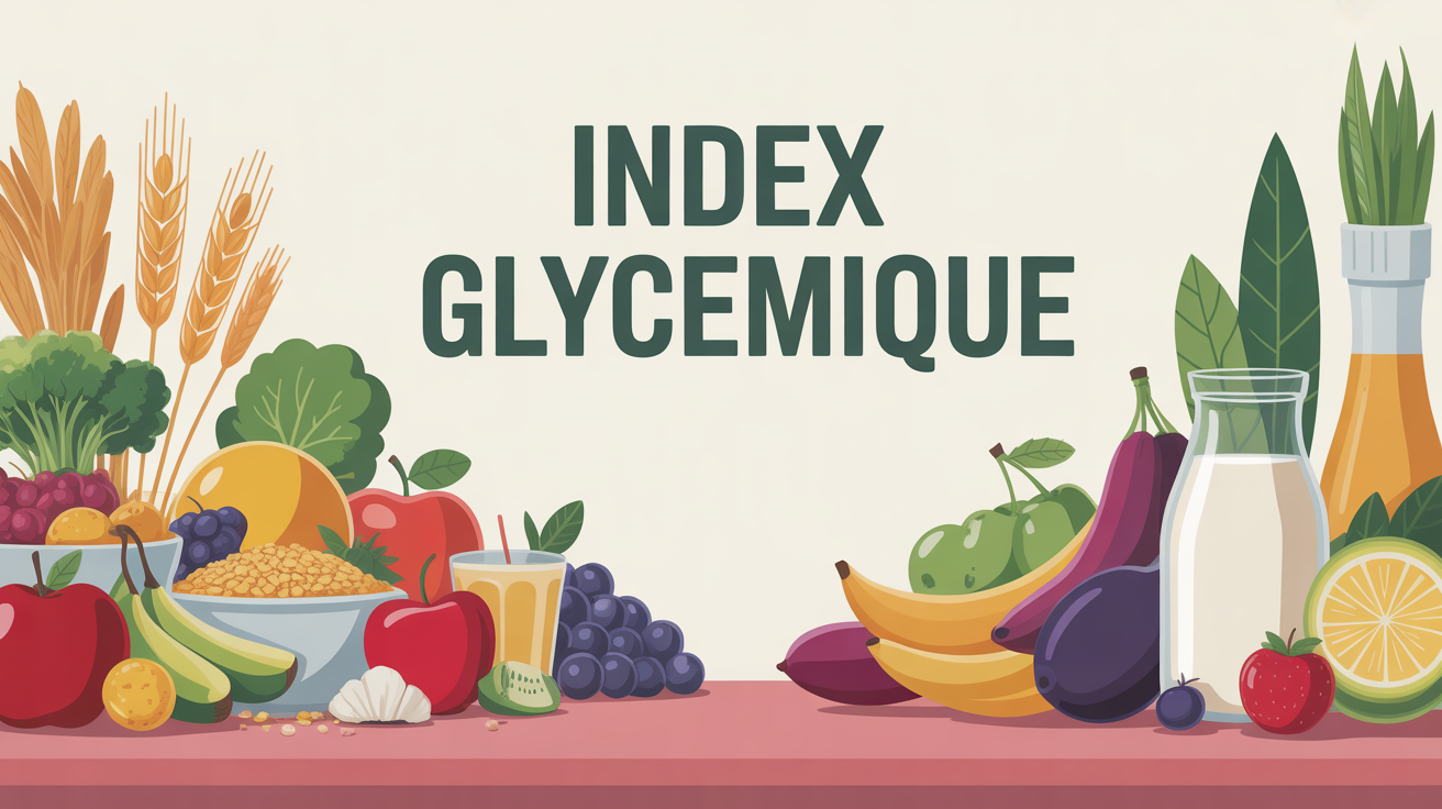 Tableau index glycémique avec aliments variés