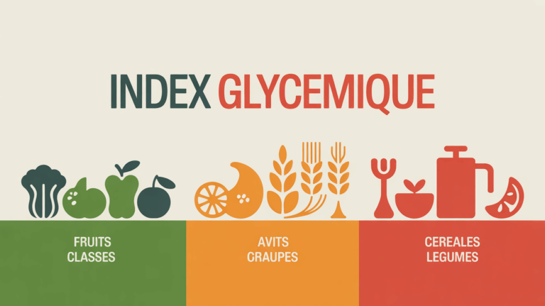table cuisine index glycémique aliments classes par couleur