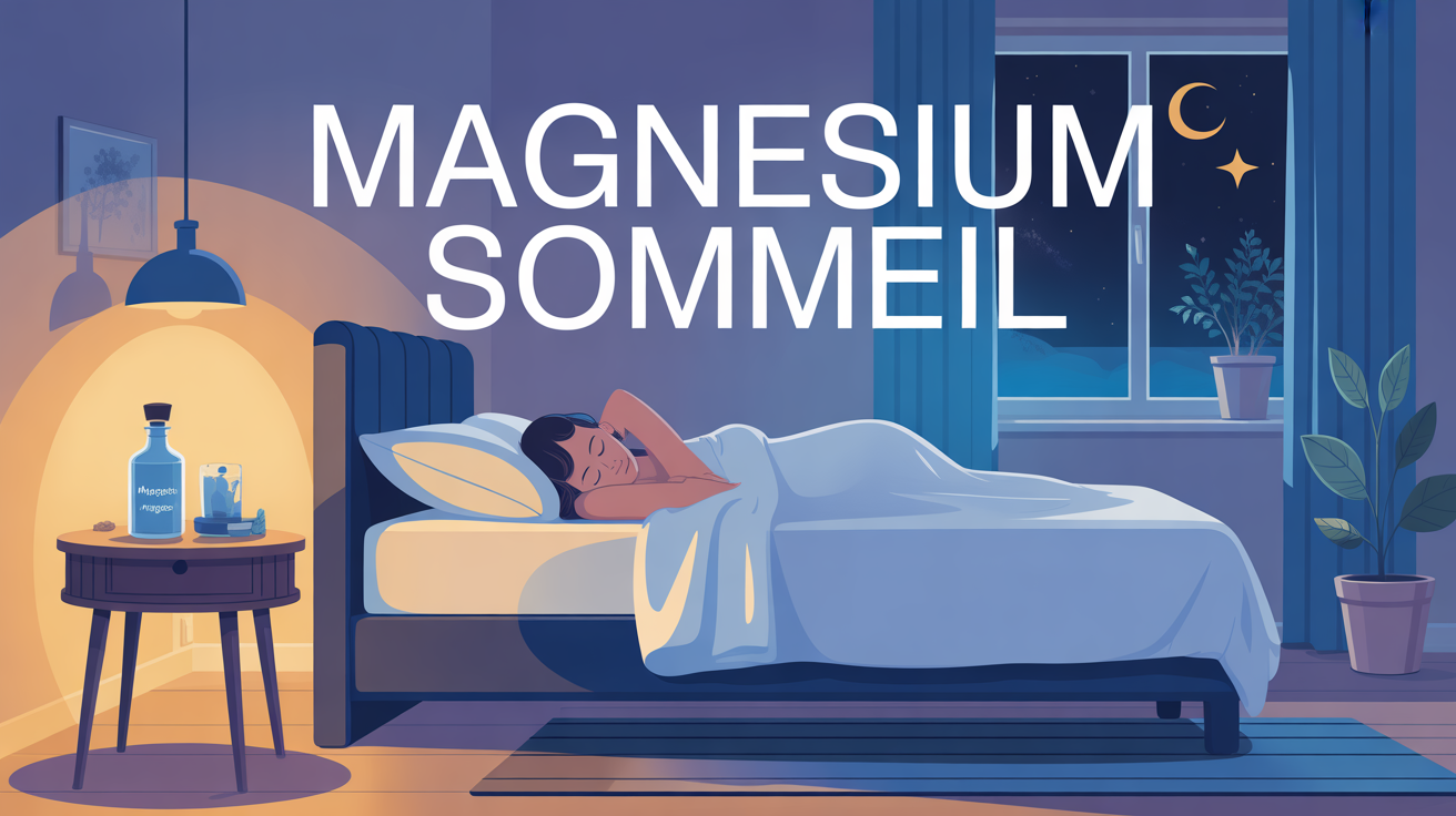 Chambre calme avec magnesium sommeil, ambiance nuit rassurante