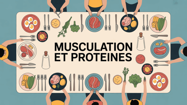 table stylisee musculation aliments proteines