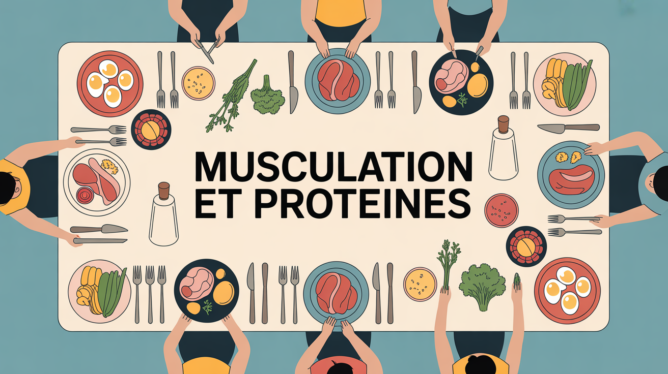 table stylisee musculation aliments proteines
