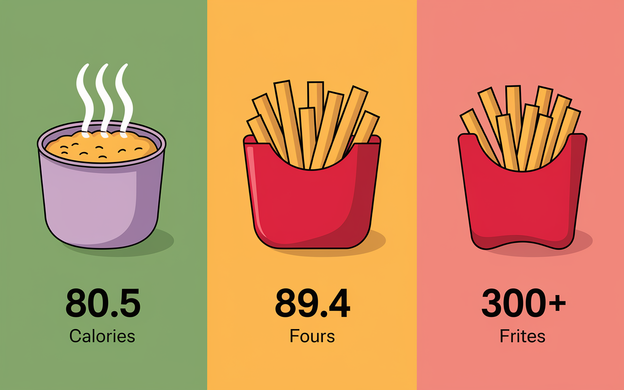 schéma pommes de terre cuisson calories index glycémique