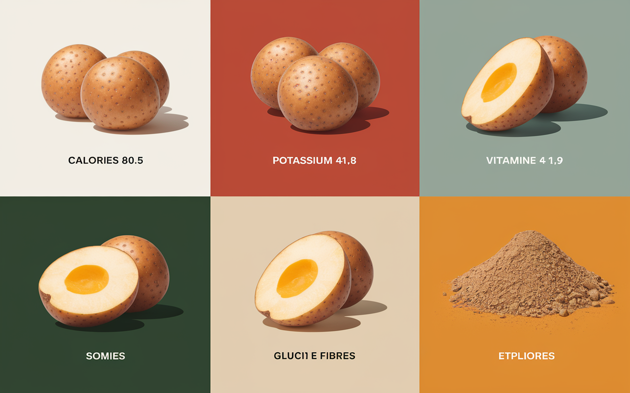 tableau infographie pommes de terre valeurs nutritionnelles