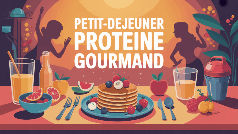 petit dejeuner proteine gourmand, pancakes whey et fruits frais