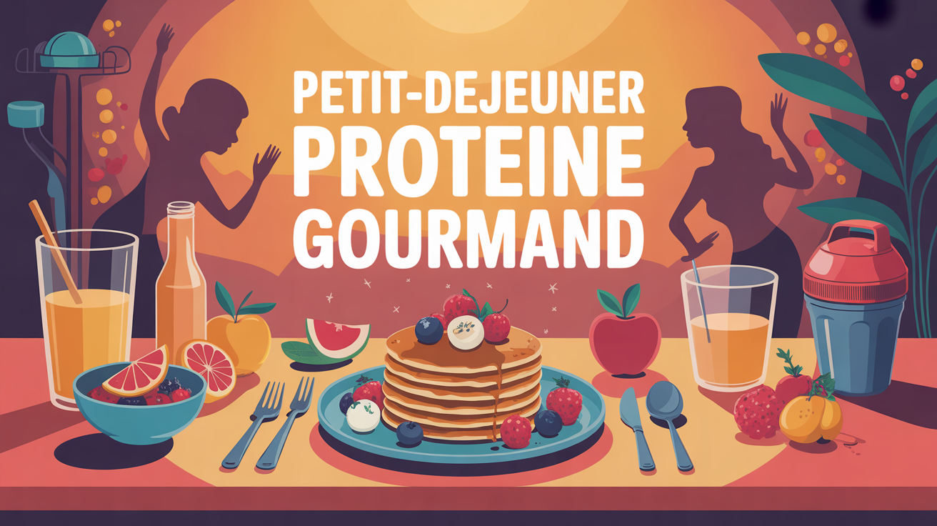 petit dejeuner proteine gourmand, pancakes whey et fruits frais
