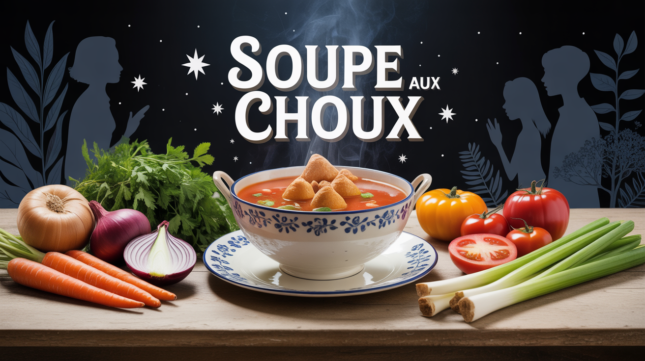 assiette soupe aux choux minceur et légumes frais