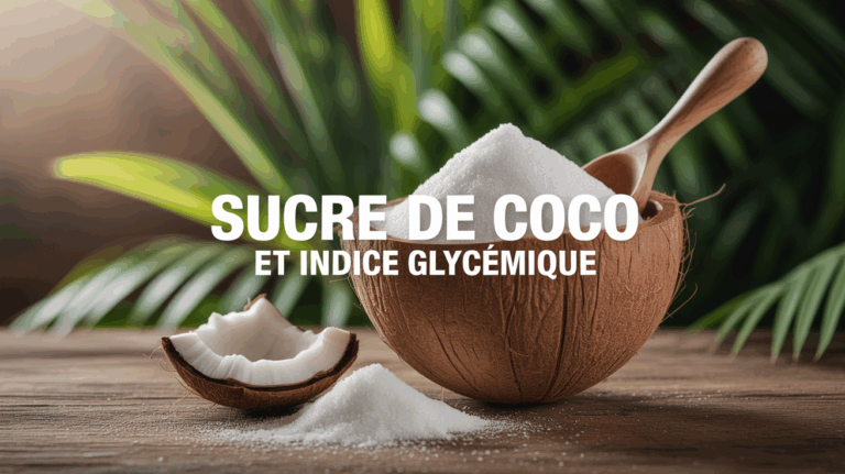 bol de sucre de coco cristallisé, indice glycémique
