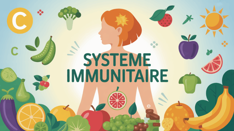 illustration systeme immunitaire vitamines c d zinc