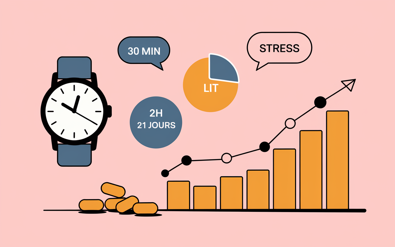 tableau action tryptophane sommeil stress