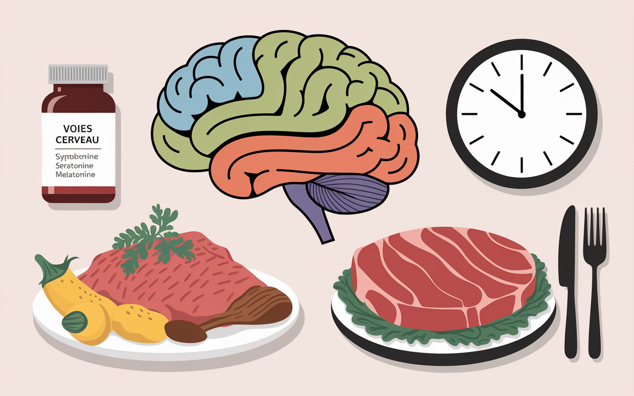 schema metabolisme tryptophane cerveau cofacteurs