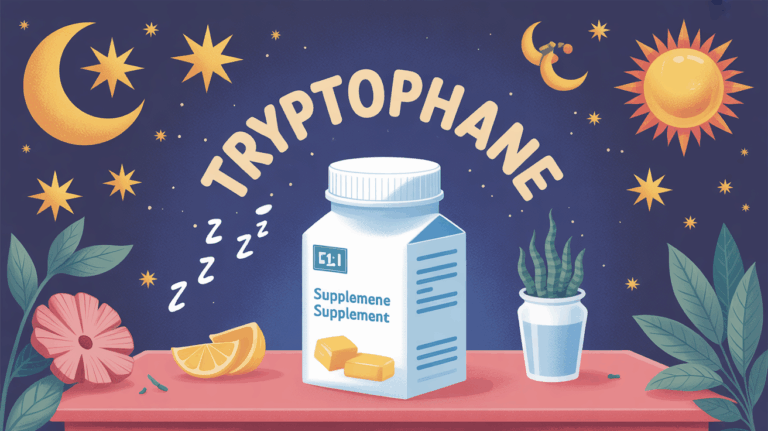 tryptophane boite supplement illustration sommeil moral