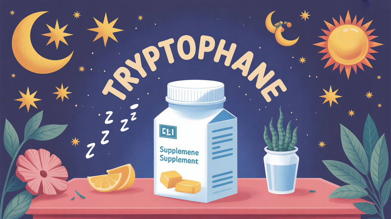 tryptophane boite supplement illustration sommeil moral