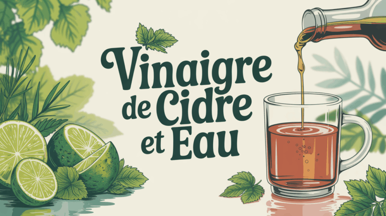 verre d'eau vinaigre de cidre texte vinaigre de cidre et eau