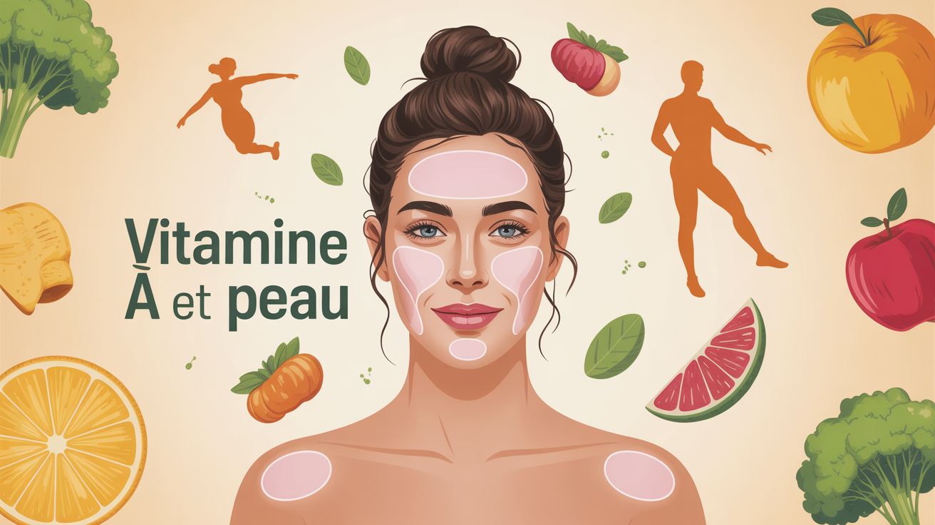 Peau éclatante avec vitamine A, nutrition et sport