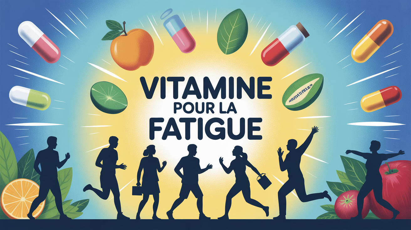 illustration vitamine pour la fatigue énergie adultes