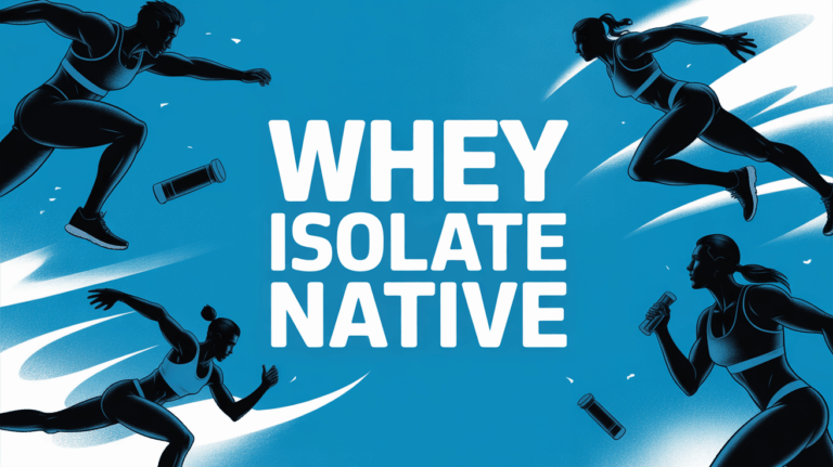 Illustration whey isolate native Nutriaandco sachet packaging