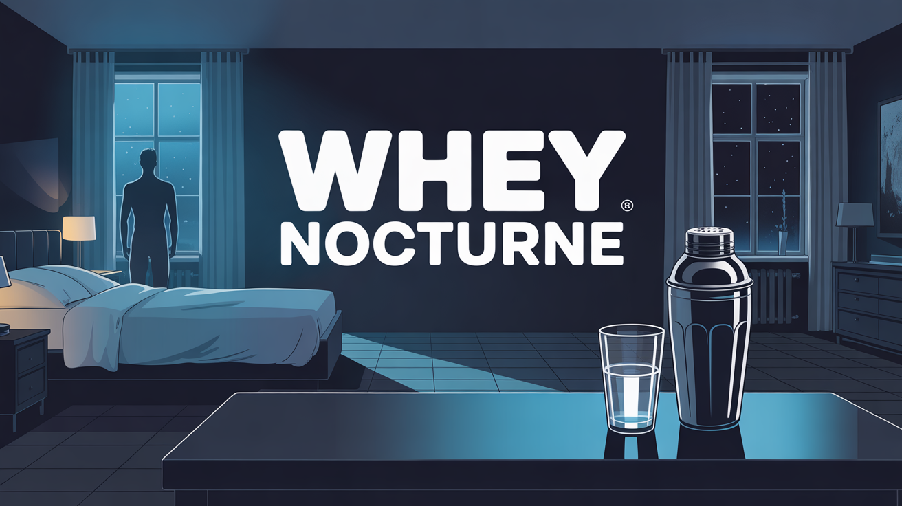 whey nocturne shaker récupération sommeil