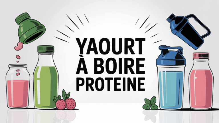 bouteilles yaourt a boire proteine snack sport