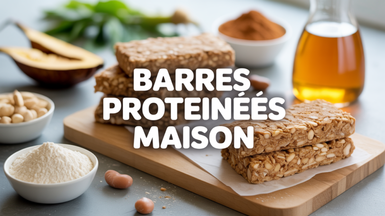 Barres proteinees maison flocons avoine cacahuetes miel