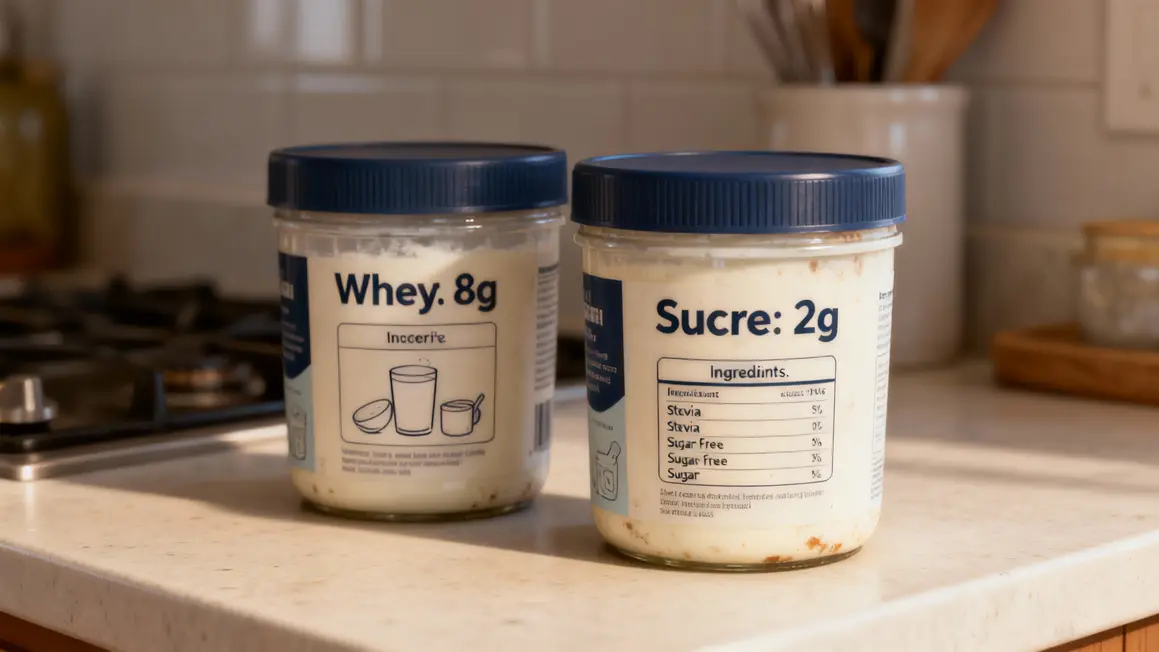 pots whey sucre étiquette sélection diabète