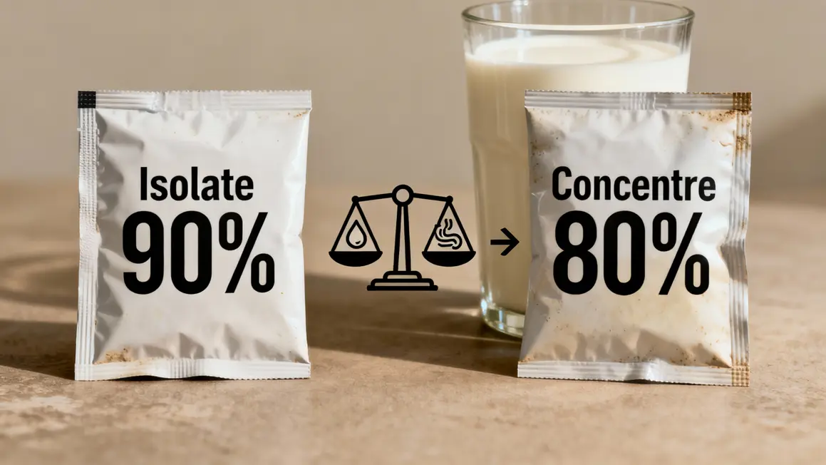 sachets whey isolate concentré, digestion, santé cardio