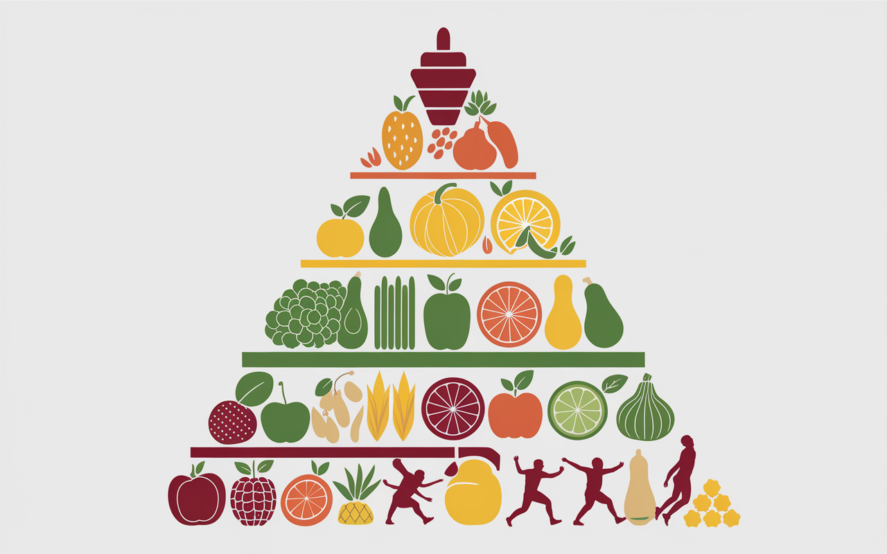 pyramide alimentaire sportif fruits gels complements coureur