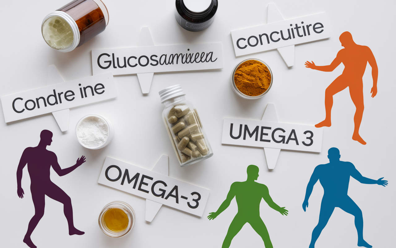 complements alimentaires douleurs musculaires articulaires tableau gélules glucosamine curcuma omega-3
