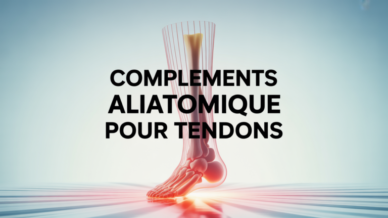 illustration schema complements alimentaires pour tendons