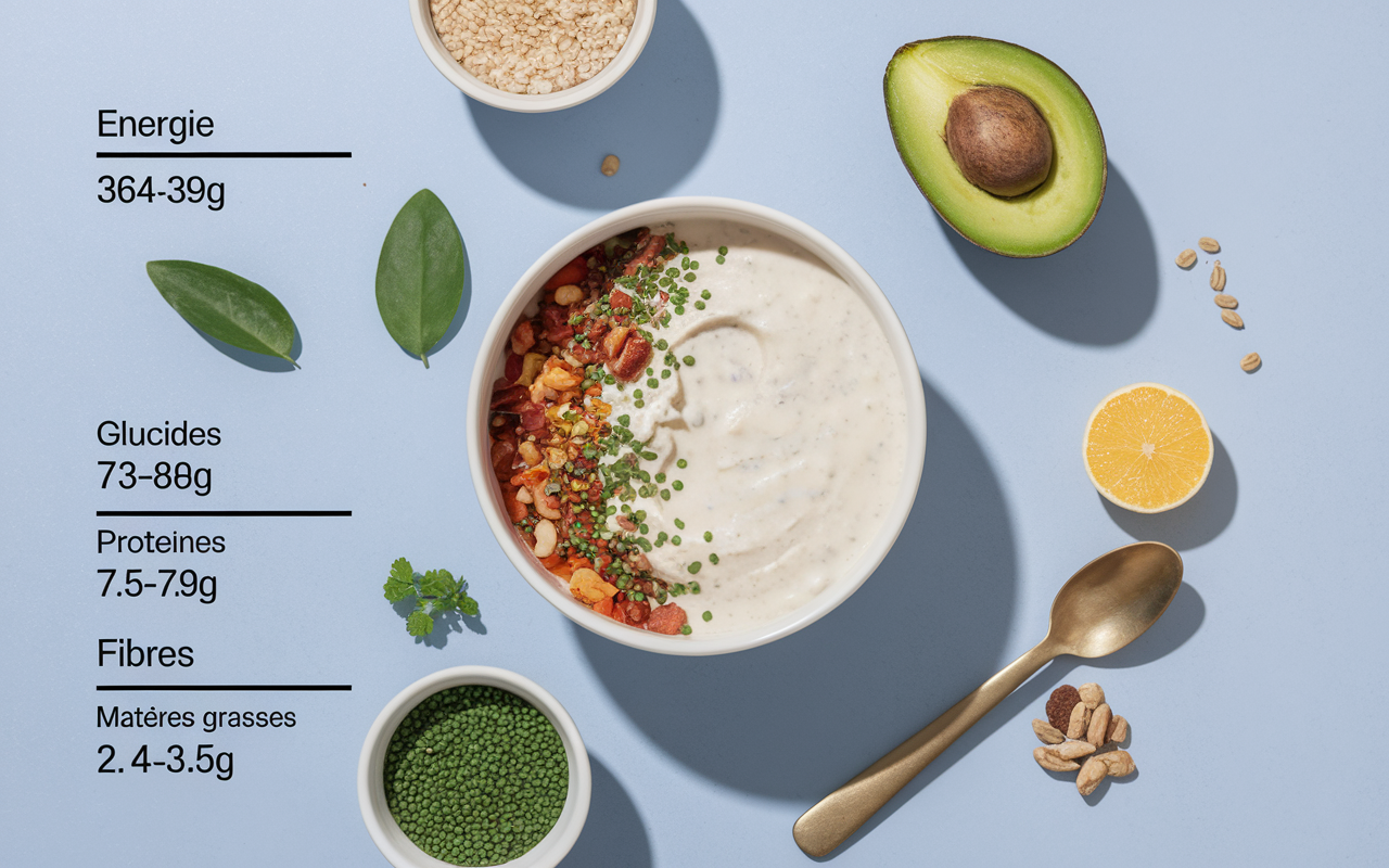 tableau nutritionnel creme de riz bio