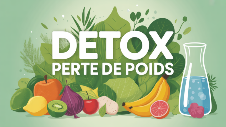 detox perte de poids avec fruits legumes et eau