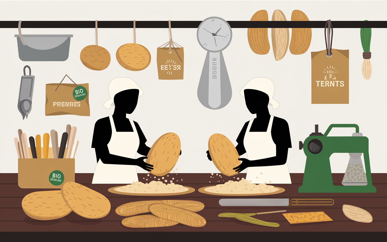 Atelier artisanal fabrication farine de patate douce BIO